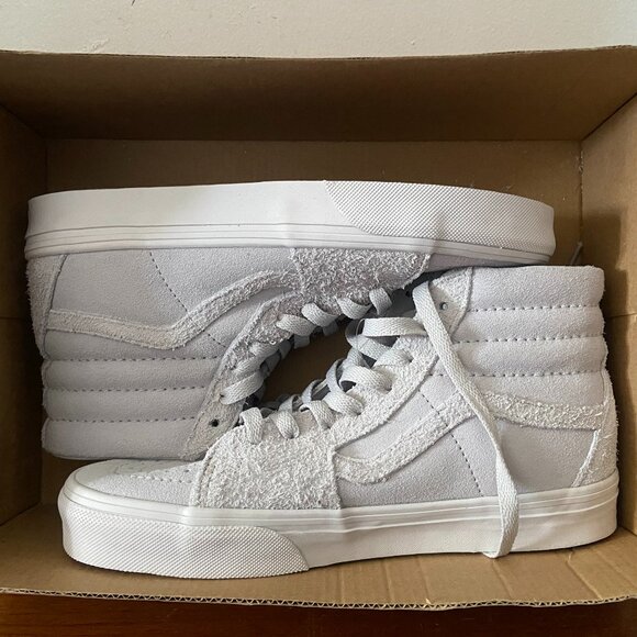 NEW Vans Lunar Rock Sk8-Hi Suede Mix Grey Sneakers Women's Size 7.5 Men 6 Hi-Top - Picture 1 of 9